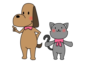 GID (tks0531)さんのペットサイトの犬猫キャラクターデザインへの提案