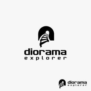 RGM.DESIGN (rgm_m)さんの鉄道模型を運転してジオラマを探検できる新商品「diorama explorer」のロゴへの提案