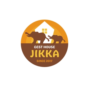 kyoniijima ()さんの福岡のゲストハウス「 JIKKA」のロゴ　外国人旅行者の実家的存在を目指し開業します！への提案