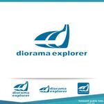 Innocent public tree (nekosu)さんの鉄道模型を運転してジオラマを探検できる新商品「diorama explorer」のロゴへの提案