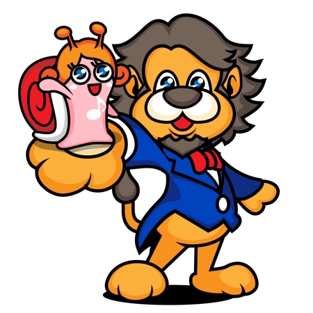 きいろしん (kiirosin)さんのライオンとカタツムリのキャラクターデザインへの提案