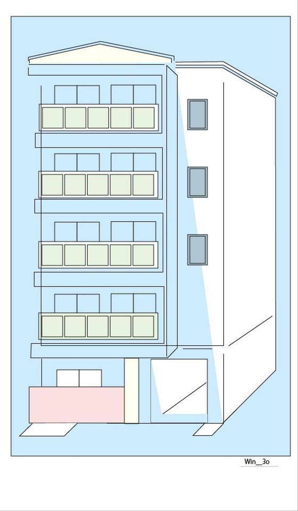 Win 3oさんの事例 実績 提案 マンションのイメージイラスト 初めまして Wi クラウドソーシング ランサーズ