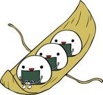 さかい (sakai_mokku)さんのバスツアーのキャラクターデザイン。ツアー名：おむすびツアーへの提案