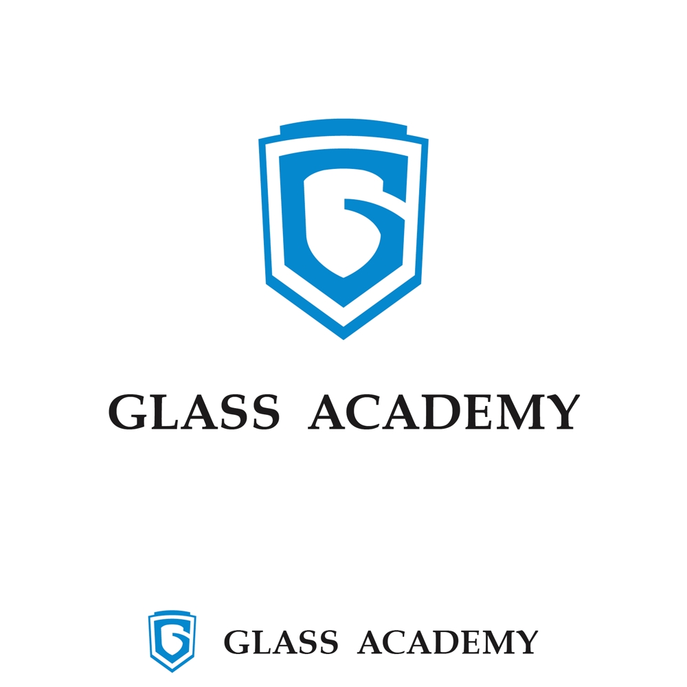 ガラスに関する施工技術を教えるスクール「GLASS ACADEMY」のロゴ