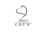 日和屋 hiyoriya (shibazakura)さんの美容室看板等　Hair's CREW のロゴへの提案