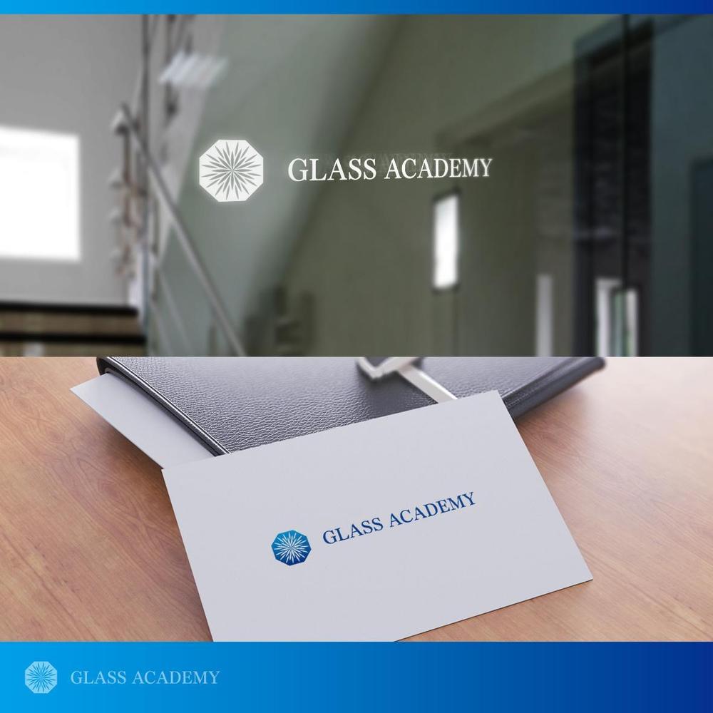 ガラスに関する施工技術を教えるスクール「GLASS ACADEMY」のロゴ