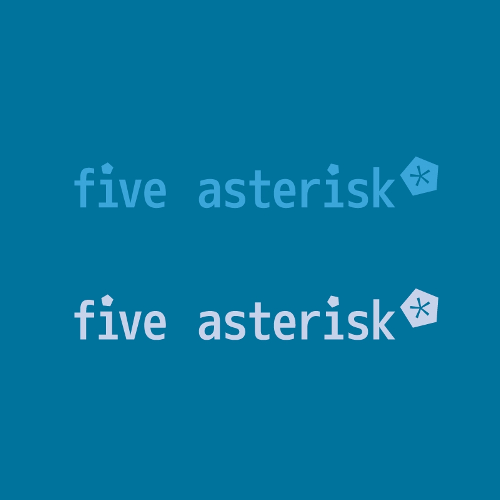 ロースターカフェ「fiveasterisk」のロゴ