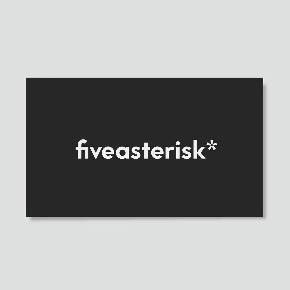 ロースターカフェ「fiveasterisk」のロゴ