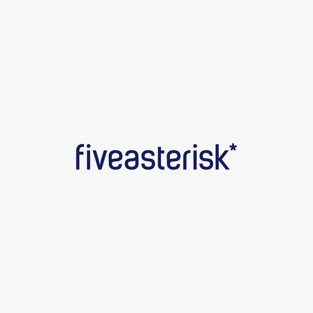 ロースターカフェ「fiveasterisk」のロゴ