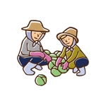 kyoniijima ()さんの急募！明るい農家の夫婦を描いてくださいへの提案
