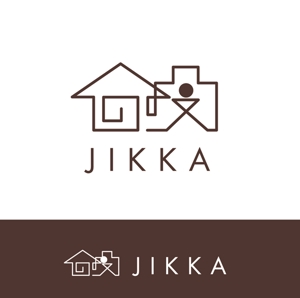 naganaka (naganaka)さんの福岡のゲストハウス「 JIKKA」のロゴ　外国人旅行者の実家的存在を目指し開業します！への提案