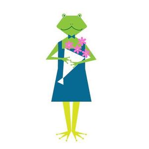 three_plus ()さんのカエル＋花のイラストへの提案