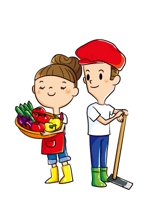 あおいそら。 (aoisora_k101)さんの急募！明るい農家の夫婦を描いてくださいへの提案