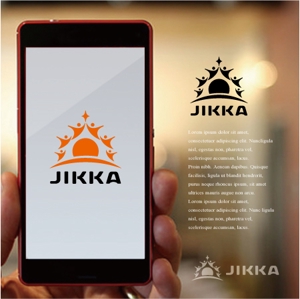 drkigawa (drkigawa)さんの福岡のゲストハウス「 JIKKA」のロゴ　外国人旅行者の実家的存在を目指し開業します！への提案