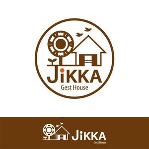 rio_030117さんの福岡のゲストハウス「 JIKKA」のロゴ　外国人旅行者の実家的存在を目指し開業します！への提案