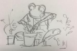 SASA AKIHITO ()さんのカエル＋花のイラストへの提案