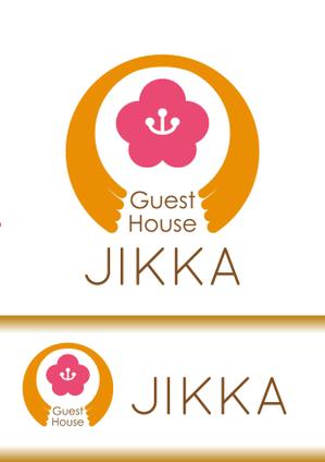 柳　愉遊 (yuyu_yanagi)さんの福岡のゲストハウス「 JIKKA」のロゴ　外国人旅行者の実家的存在を目指し開業します！への提案