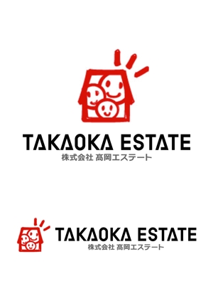 kazubonさんの不動産会社   株式会社高岡エステート  の、社名のワードロゴの作成への提案