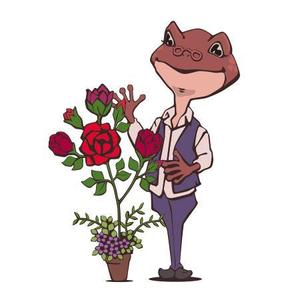 石橋直人 (nao840net)さんのカエル＋花のイラストへの提案