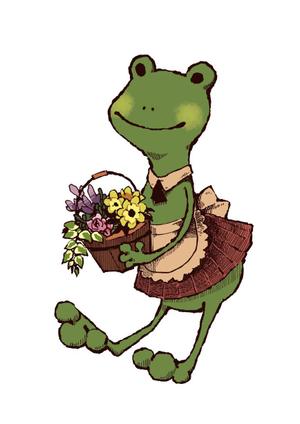 深野にこみ (n_fukano)さんのカエル＋花のイラストへの提案