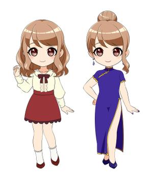 さんの求人媒体用女の子キャラクターイラストへの提案