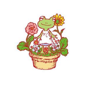 comiticoさんのカエル＋花のイラストへの提案