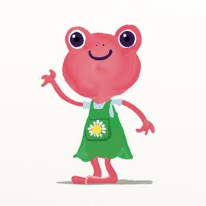 kropsworkshop (krops)さんのカエル＋花のイラストへの提案