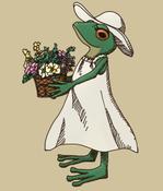 よし (yoshi_011)さんのカエル＋花のイラストへの提案