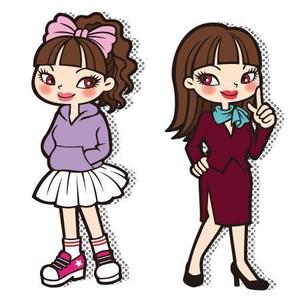 大澤千枝 (donchan226)さんの求人媒体用女の子キャラクターイラストへの提案