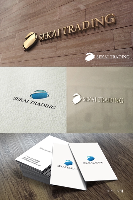 coco design (tomotin)さんのsekai trading Inc のロゴへの提案