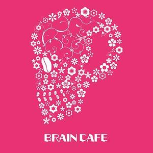 wakuさんのカフェのロゴ　脳を表したポップなイラストロゴへの提案