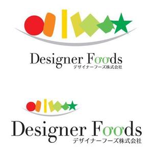 さんの「デザイナーフーズ　Designer Foods」のロゴ作成への提案