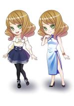Mito (tsukimori)さんの求人媒体用女の子キャラクターイラストへの提案