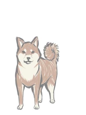 中谷ひとみ (ntanikoubou)さんの和食器・和雑貨用の「柴犬」デザインをお願いします。への提案