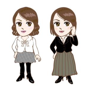 aurantium (aurantium)さんの求人媒体用女の子キャラクターイラストへの提案