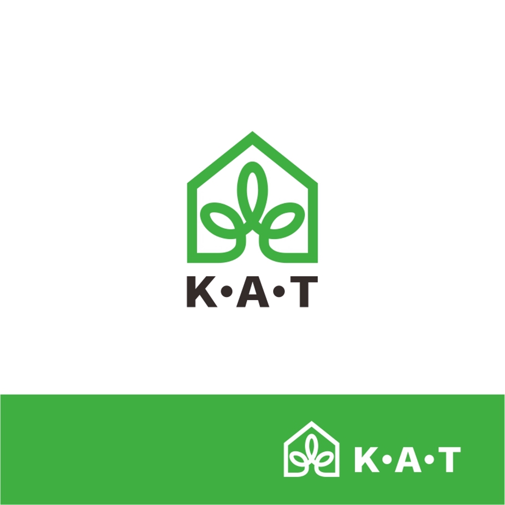 不動産会社「K・A・T株式会社」のロゴ製作
