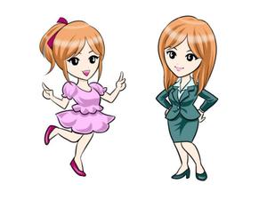 うさぎいち (minagirura27)さんの求人媒体用女の子キャラクターイラストへの提案