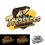 Ryuji Fukuchi (RyujiFukuchi)さんの「Cheerleading team TREASURES　チアリーディングチーム　トレジャーズ」のロゴ作成への提案