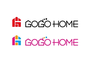 日和屋 hiyoriya (shibazakura)さんの「GO　GO　HOME」不動産店の看板ロゴ、デザイン作成への提案