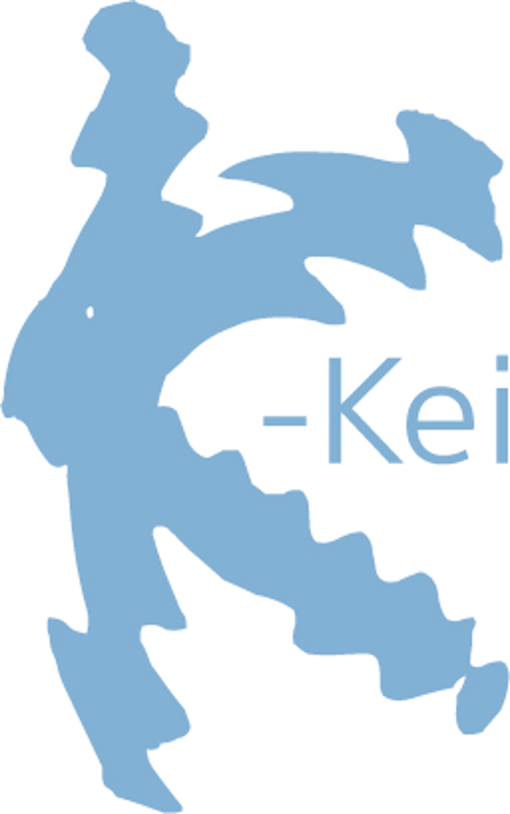 「K　（ケイ）」のロゴ作成