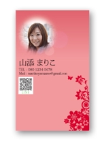 こんどうけんいち (kondokenichi214)さんの女性が持つ綺麗でスタイリッシュな名刺デザインへの提案