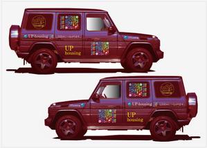 kenken_211さんの 不動産販売及びリノベーション工事の社用車(宣伝カー)のカーラッピングのデザインへの提案