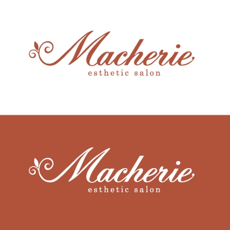Mrgakuさんのエステ店「Macherie」のロゴ作成への提案