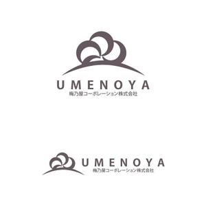 sirou (sirou)さんの梅乃屋コーポレーション株式会社の社名ワードロゴとエンブレムロゴのデザインへの提案