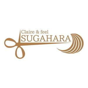 AG ()さんの美容室リニューアル後、新たに名称変更「Claire&feel SUGAHARA)のロゴマークを作成への提案