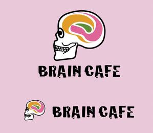 MacMagicianさんのカフェのロゴ　脳を表したポップなイラストロゴへの提案