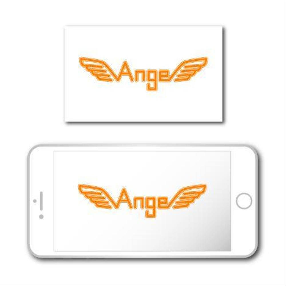 ネットショップサイト「Ange」のロゴ