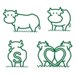 ICDO (iwaichi)さんのSAITO FARM(ドクタープロデュースのお肉屋さん）の牛のイラストへの提案