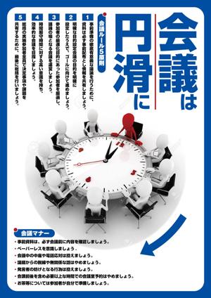 mados (mados)さんの社内の会議を円滑にするための啓発ポスターへの提案