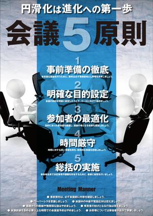 Yamashita.Design (yamashita-design)さんの社内の会議を円滑にするための啓発ポスターへの提案